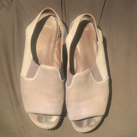 Camper ice purple/blue platform sling back sandals - Picture 3 of 5